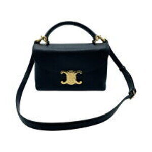 Celine Teen black bag Nino grained calfskin leather